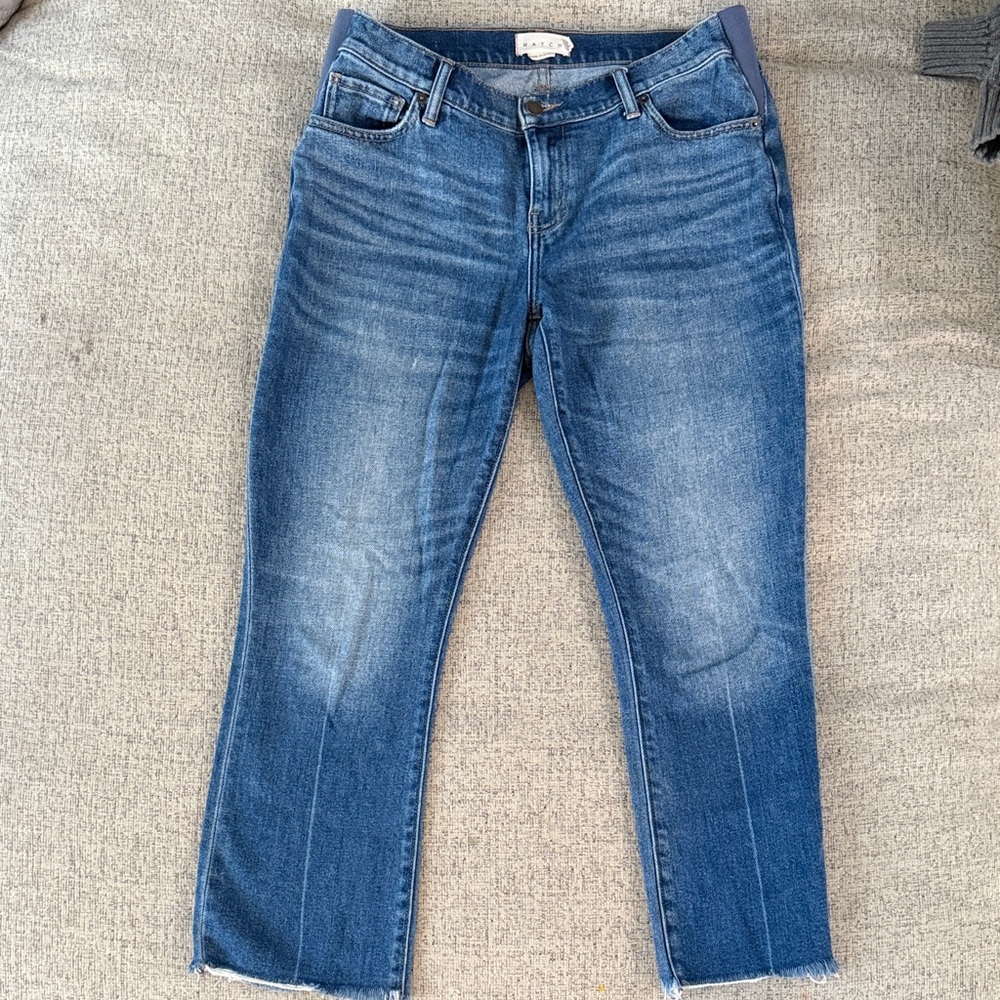 Hatch Dark Blue Ankle Jeans